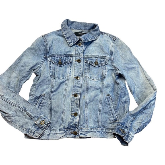 Forever 21 Jackets & Blazers - Blue ripped Denim Jacket 
Forever 21

Size Medium